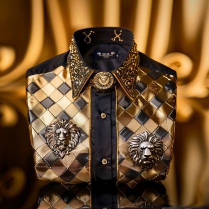 Men's Satin Luxe Long Sleeve Button Down Shirt