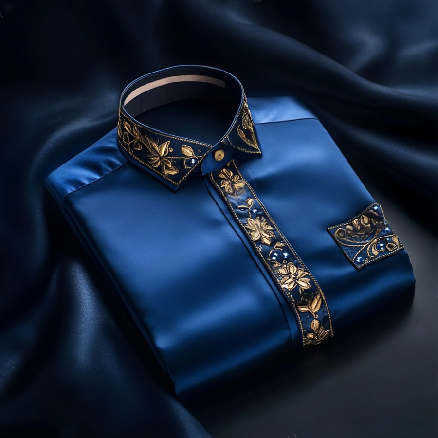 Luxury Premium Business Casual Long Sleeve Shirt High Elasticity