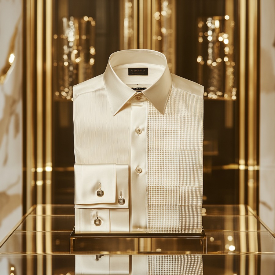 Men's Satin Luxe Long Sleeve Button Down Shirt