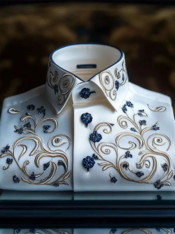 Men's Luxury Gorgeous Print Long Sleeve Shirt