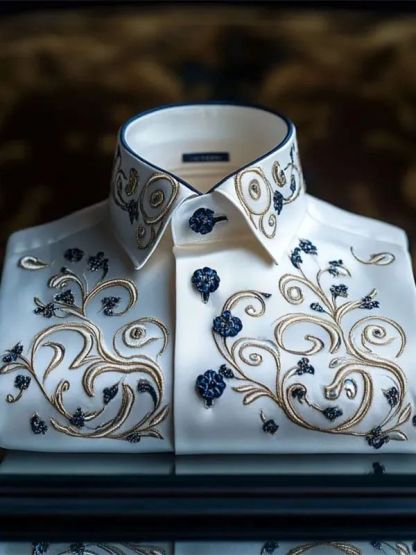 Men's Luxury Gorgeous Print Long Sleeve Shirt