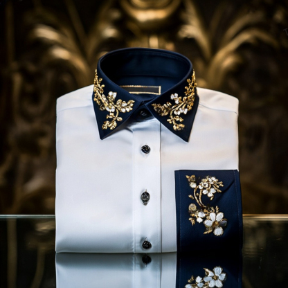 Men's Luxe Satin Long Sleeve Shirt