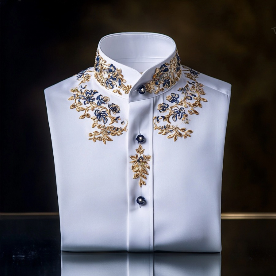 Men's Luxe Satin Long Sleeve Shirt