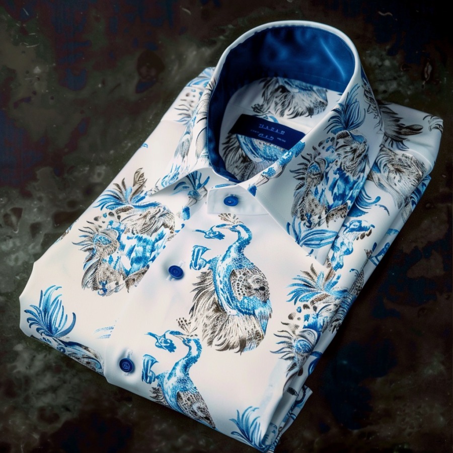 Men's Luxe Satin Long Sleeve Shirt