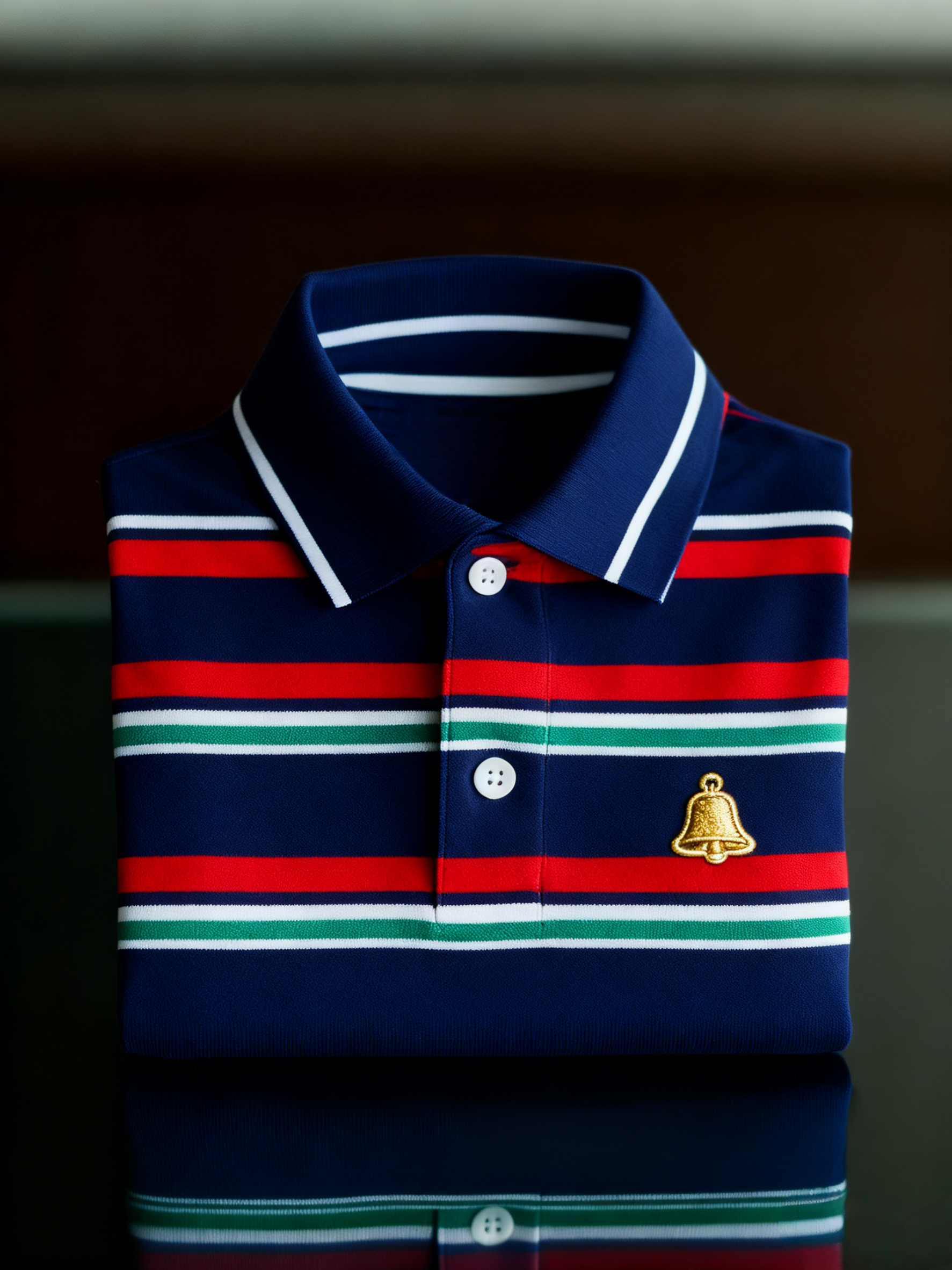 Men's Christmas Long Sleeve Polo Shirt