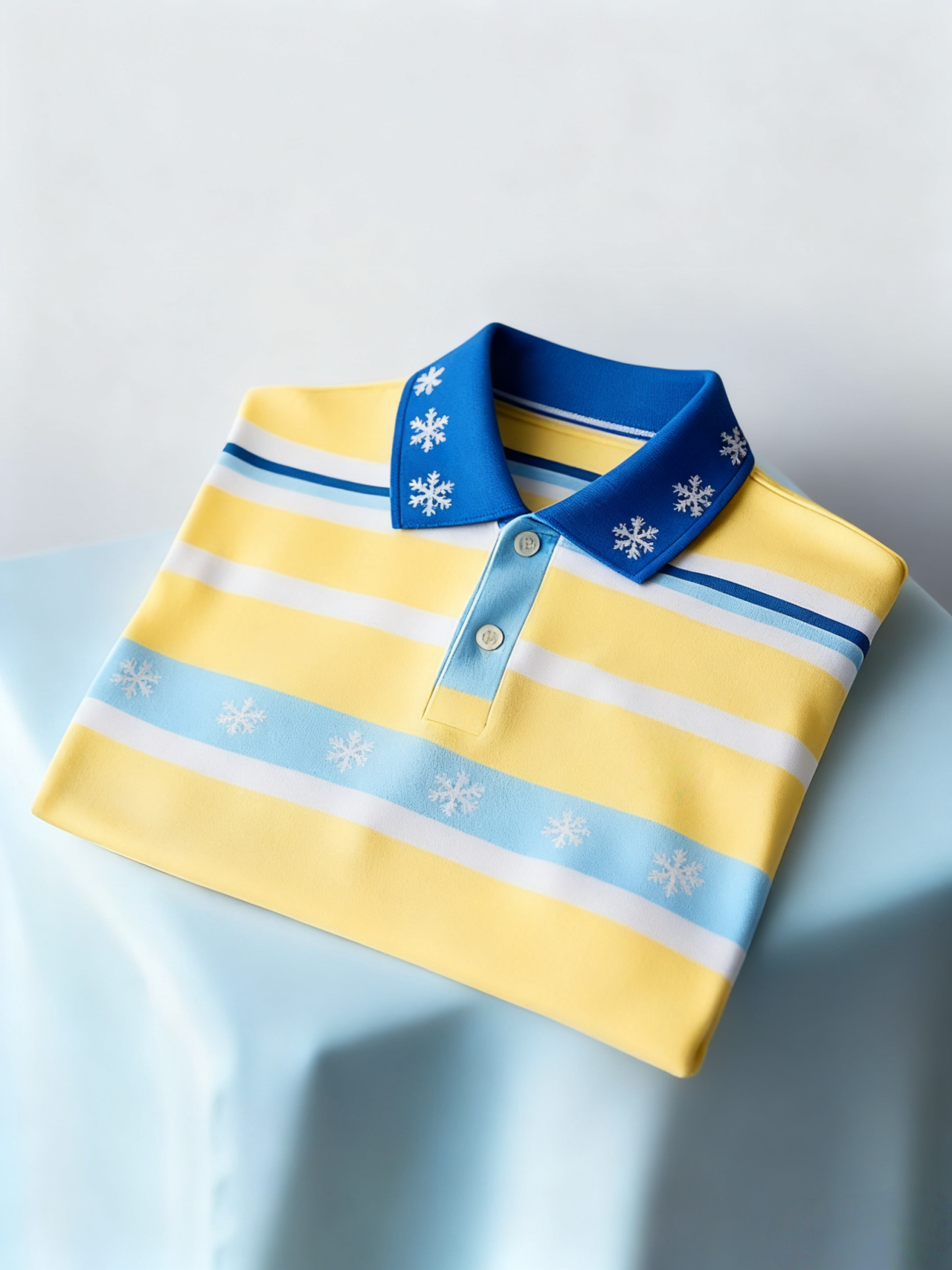 Men's Christmas Long Sleeve Polo Shirt