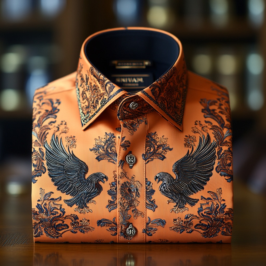 Men's Luxe Satin Long Sleeve Shirt