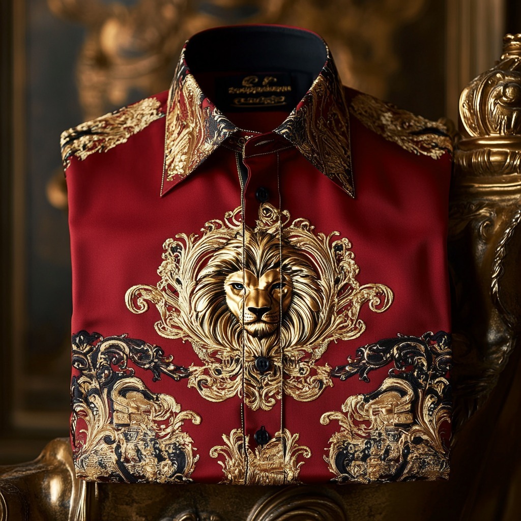 Men's Luxe Satin Long Sleeve Shirt