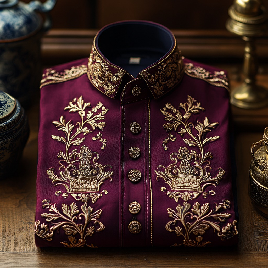 Men's Luxe Satin Long Sleeve Shirt