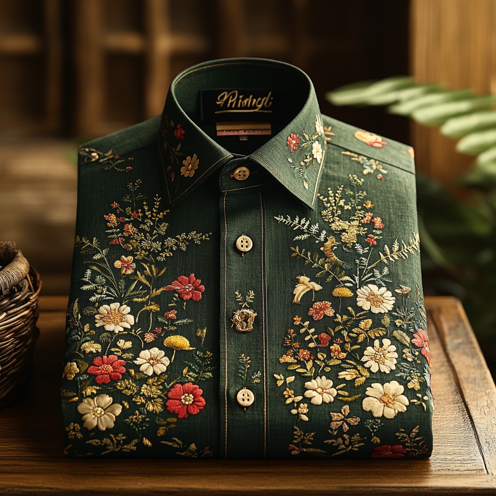 Men's Luxe Satin Long Sleeve Shirt