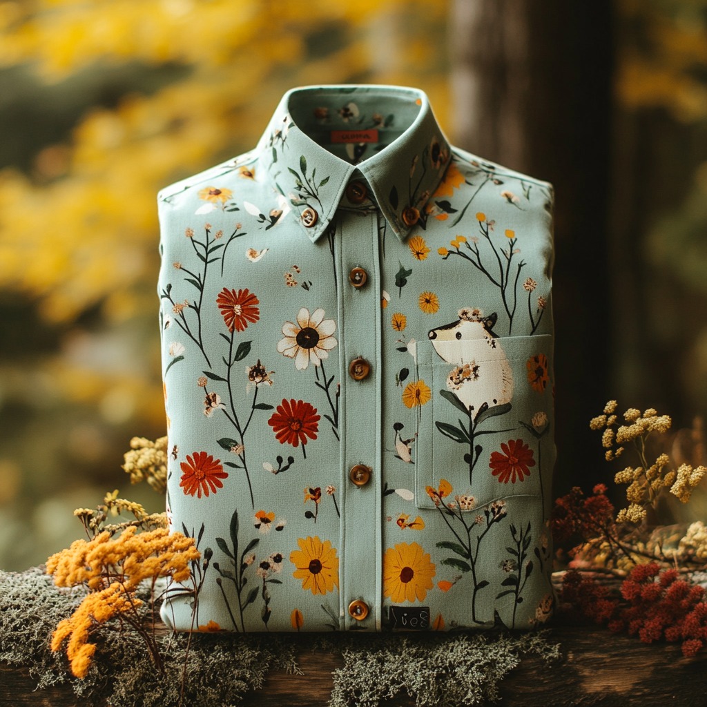 Men's Luxe Satin Long Sleeve Shirt