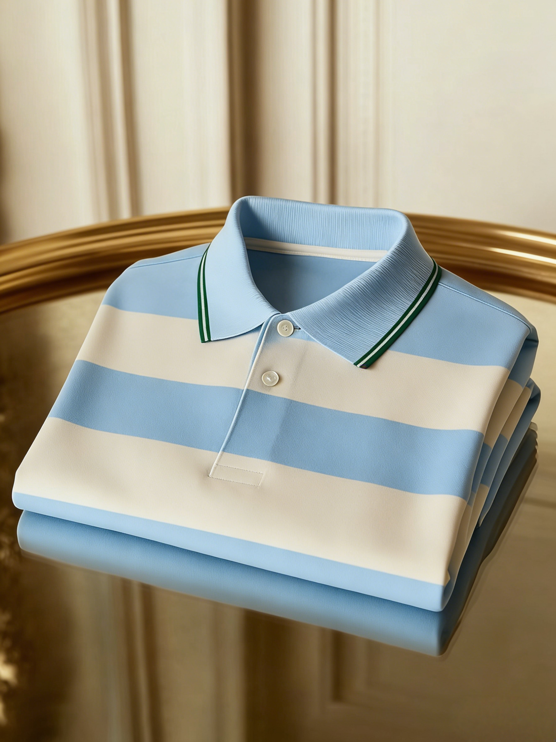 Men's Classic Business Button Short Sleeve Polo Shirt