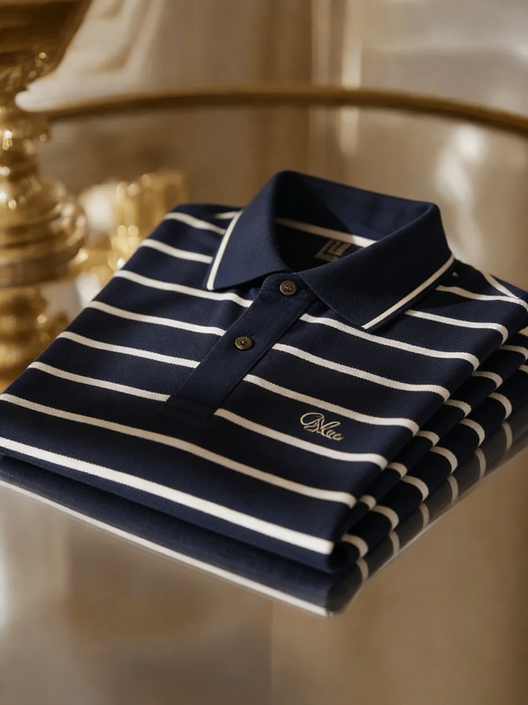 Men's Classic Business Button Short Sleeve Polo Shirt