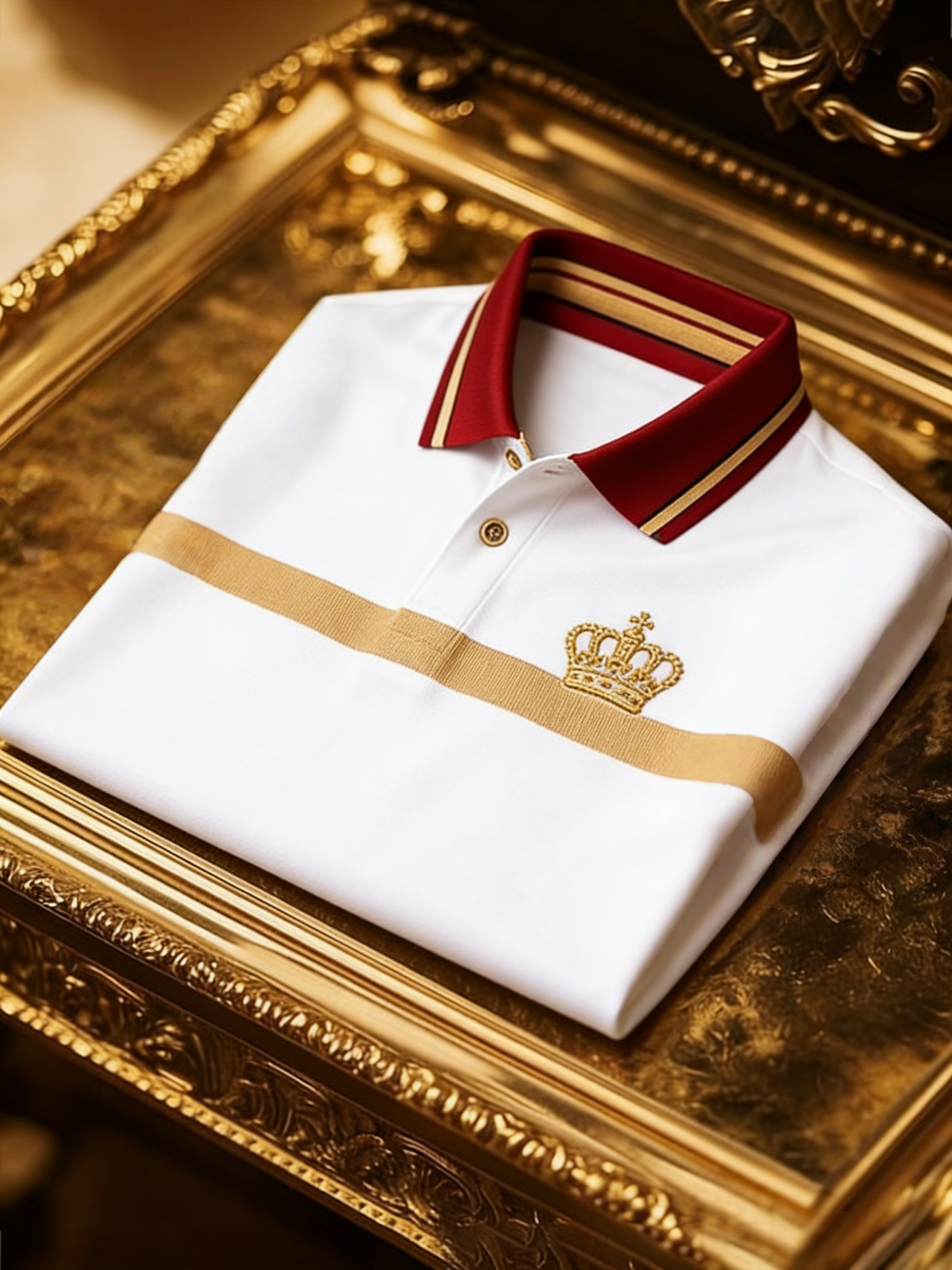 Men's Classic Business Button Short Sleeve Polo Shirt