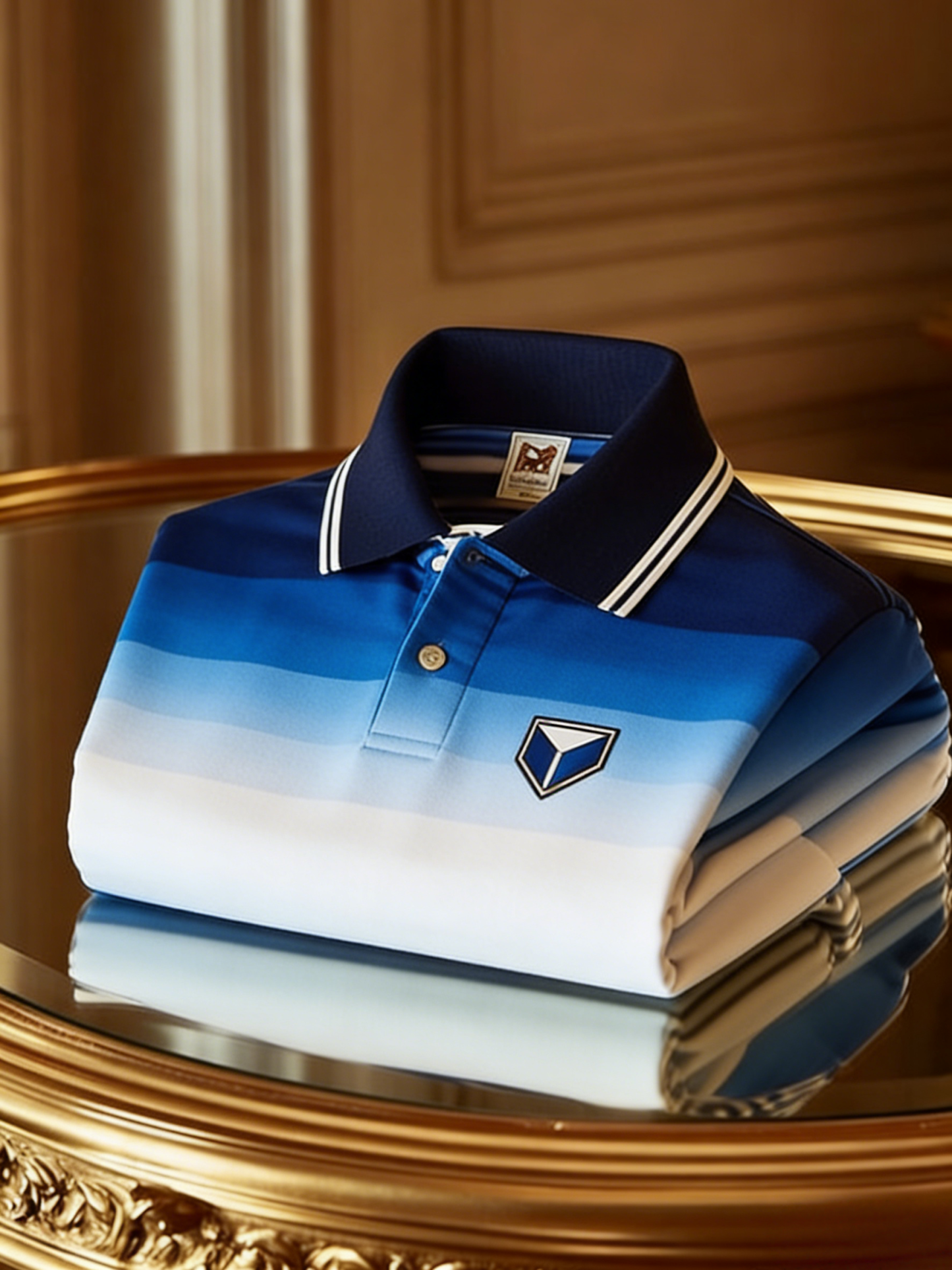 Men's Classic Business Button Short Sleeve Polo Shirt