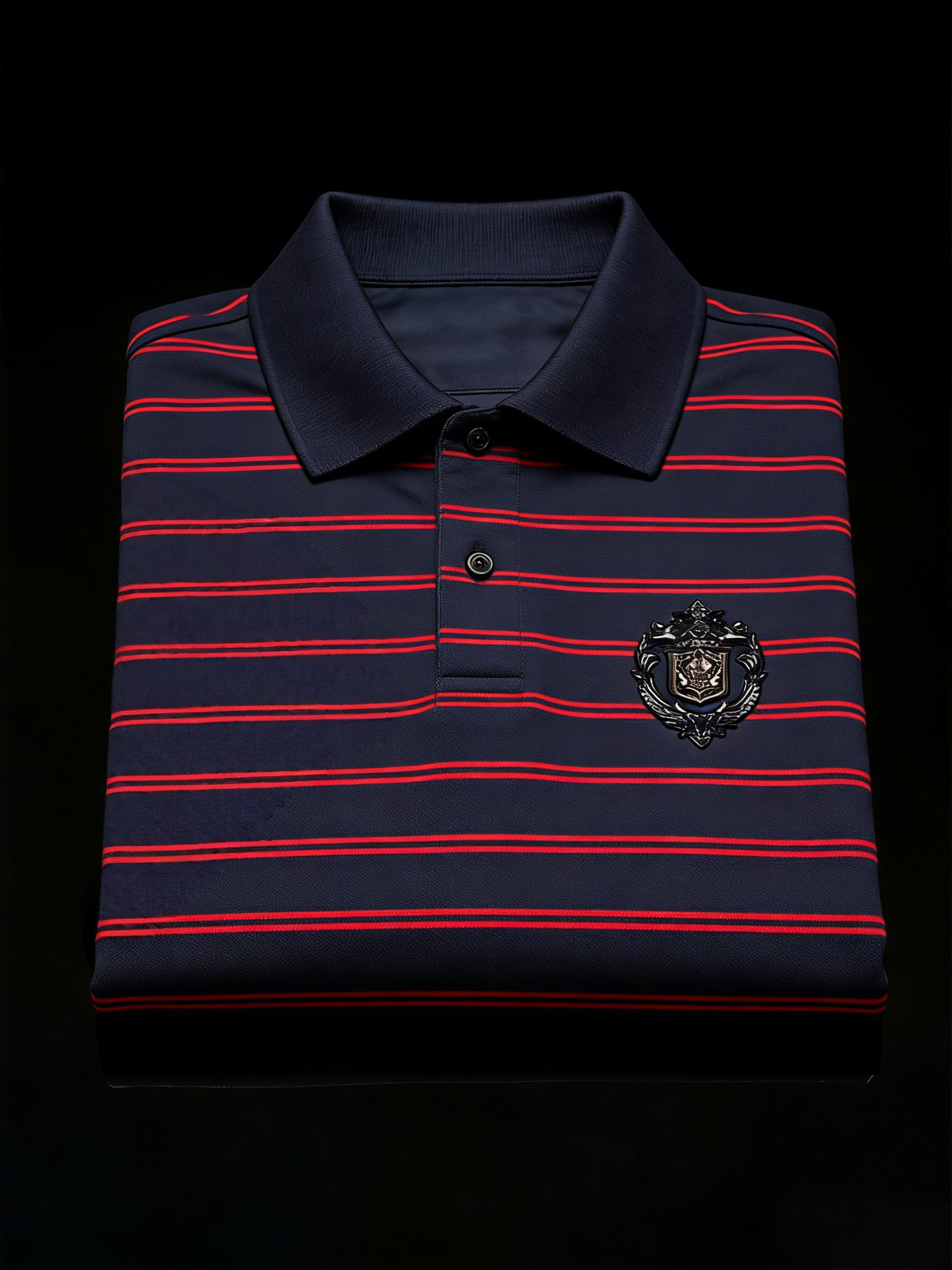 Men's Classic Business Button Short Sleeve Polo Shirt