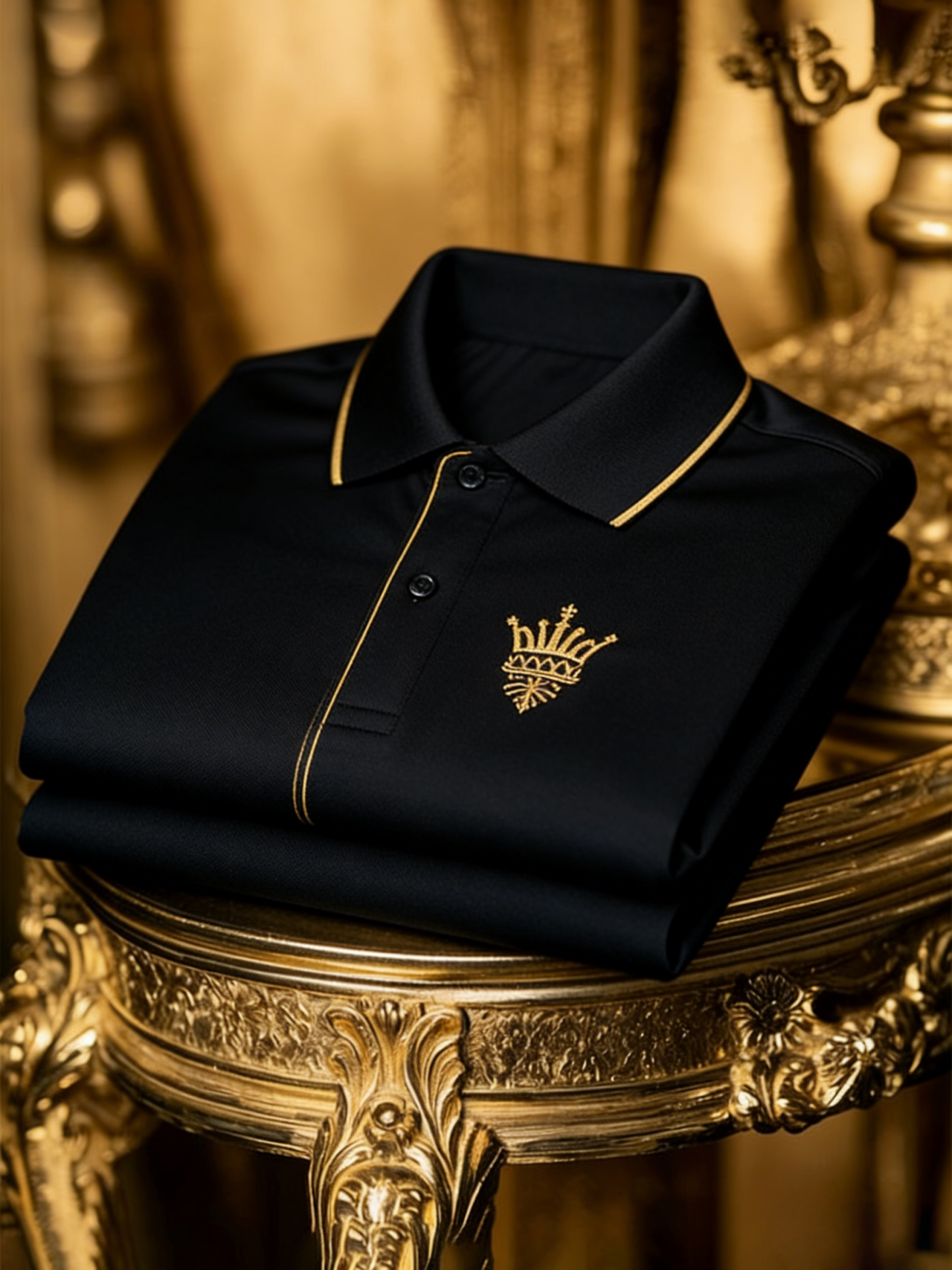 Men's Classic Business Button Short Sleeve Polo Shirt