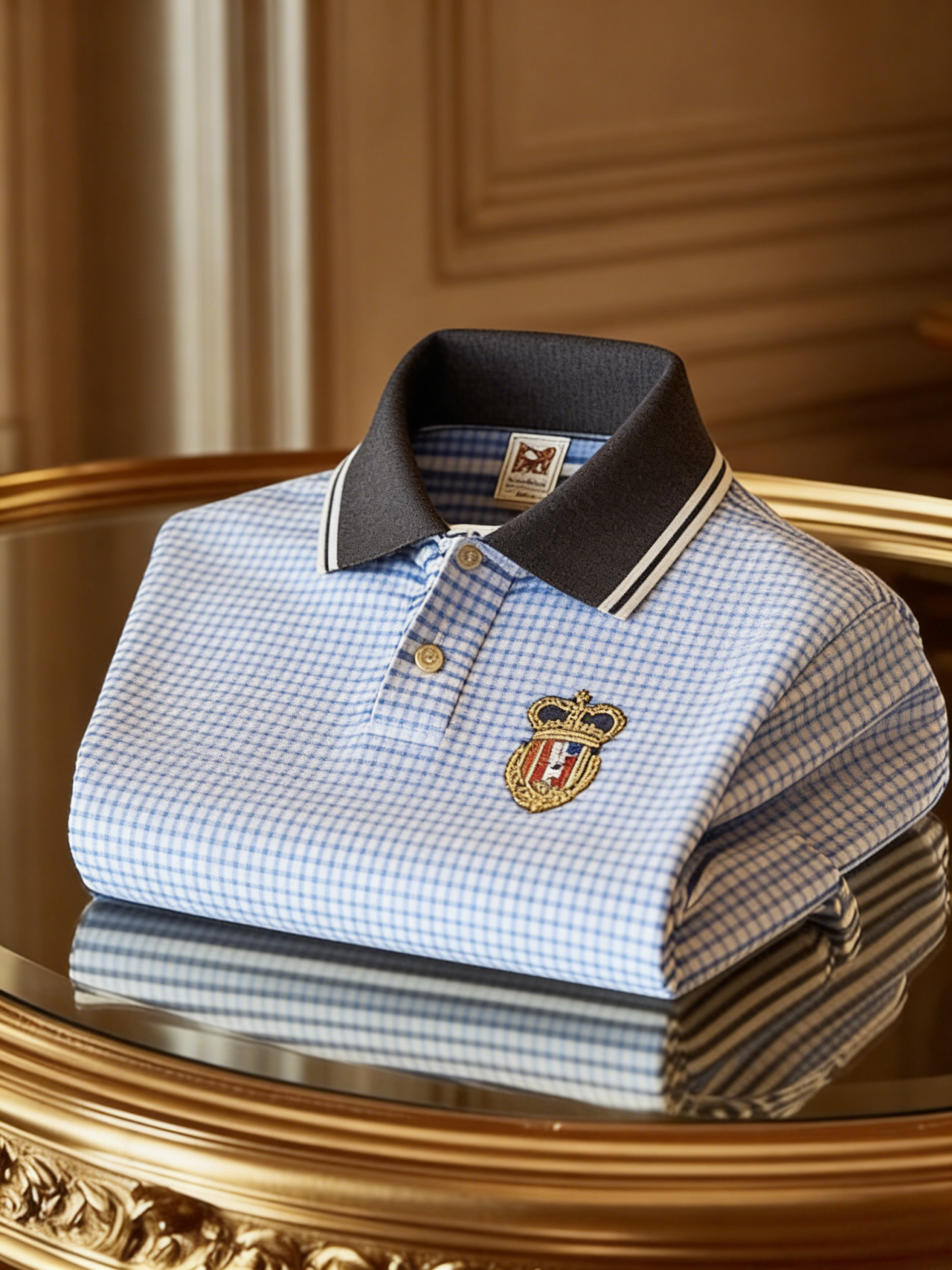 Men's Classic Business Button Short Sleeve Polo Shirt