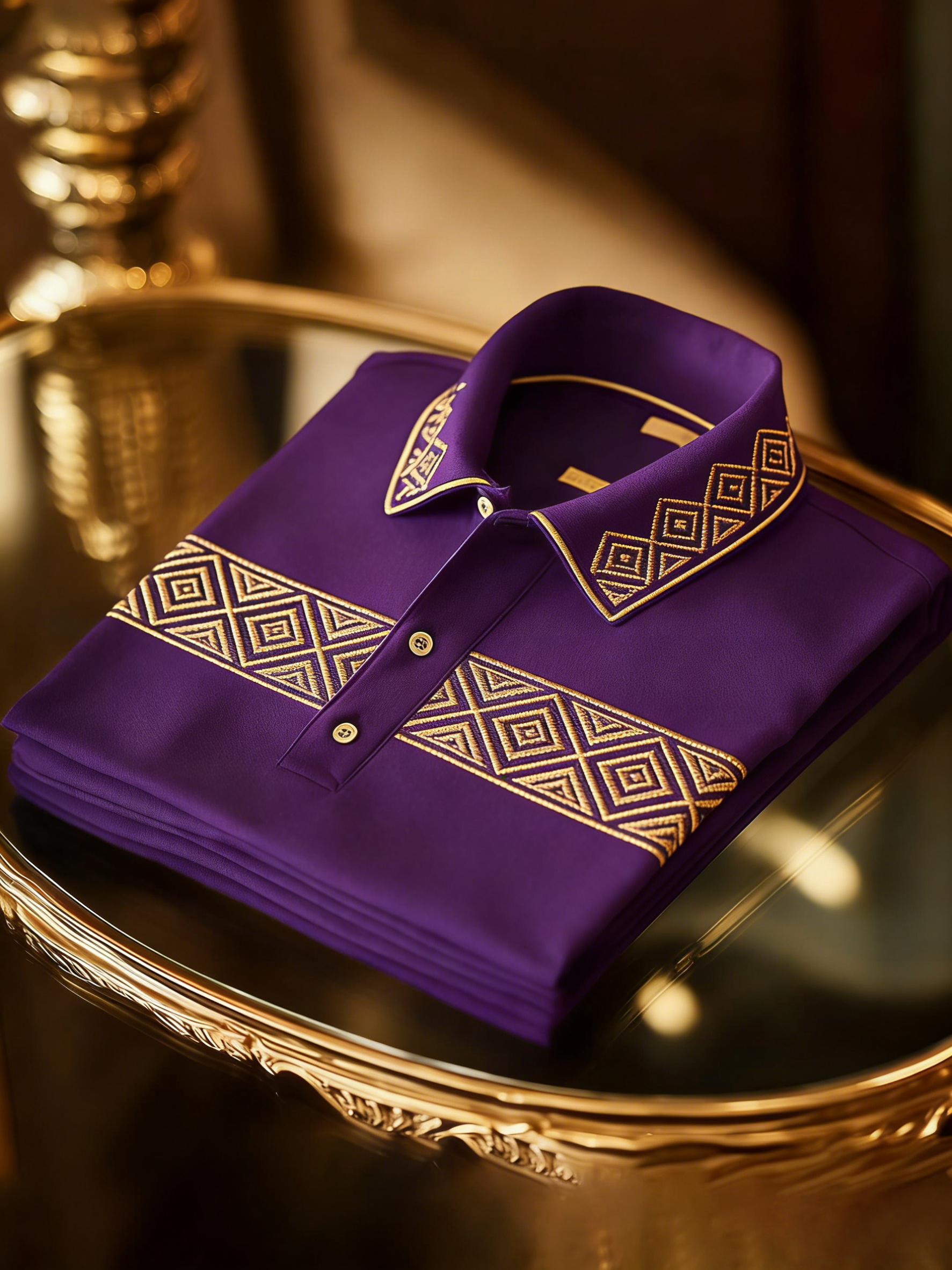 Men's Classic Business Button Short Sleeve Polo Shirt