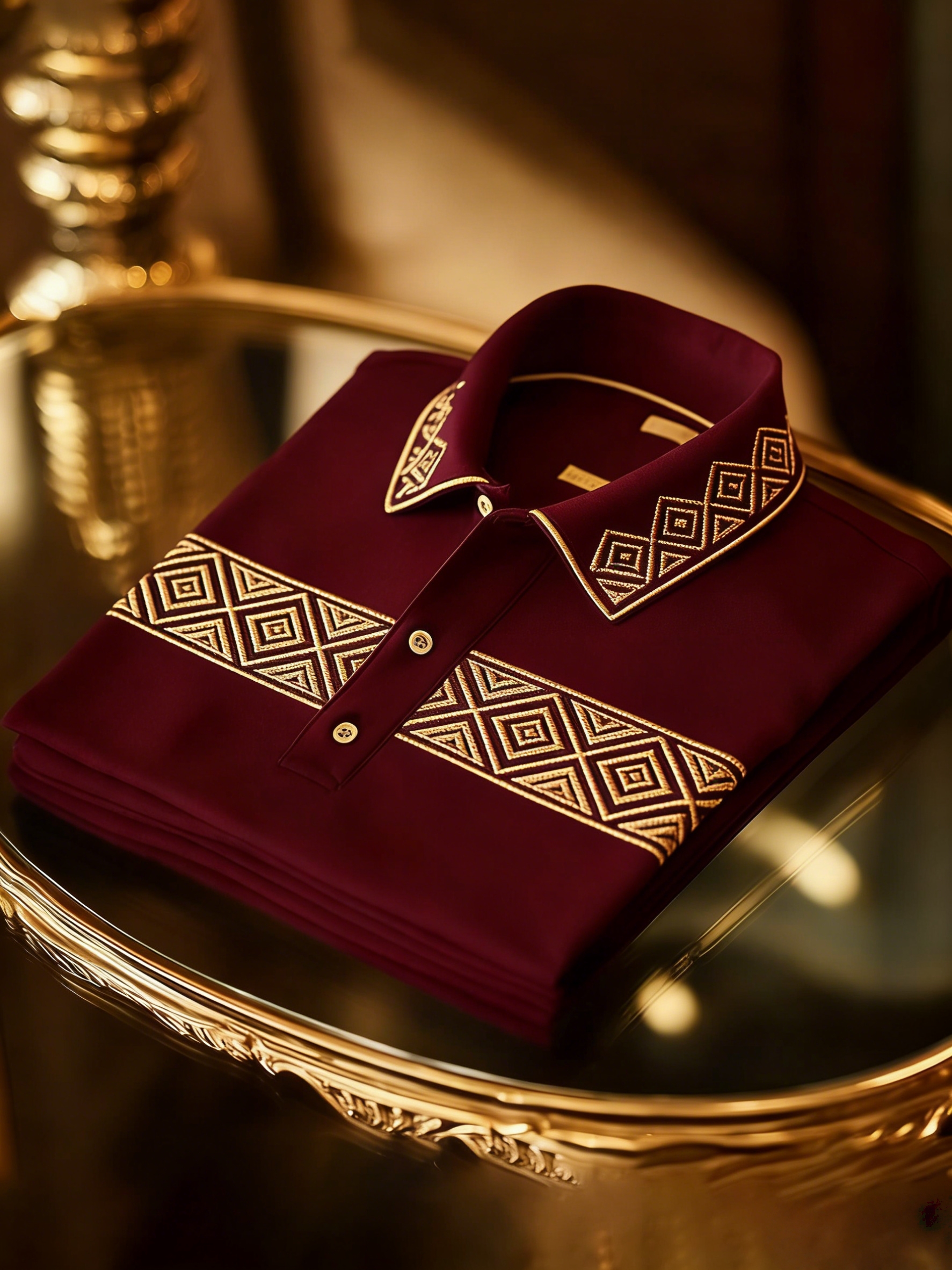 Men's Classic Business Button Short Sleeve Polo Shirt