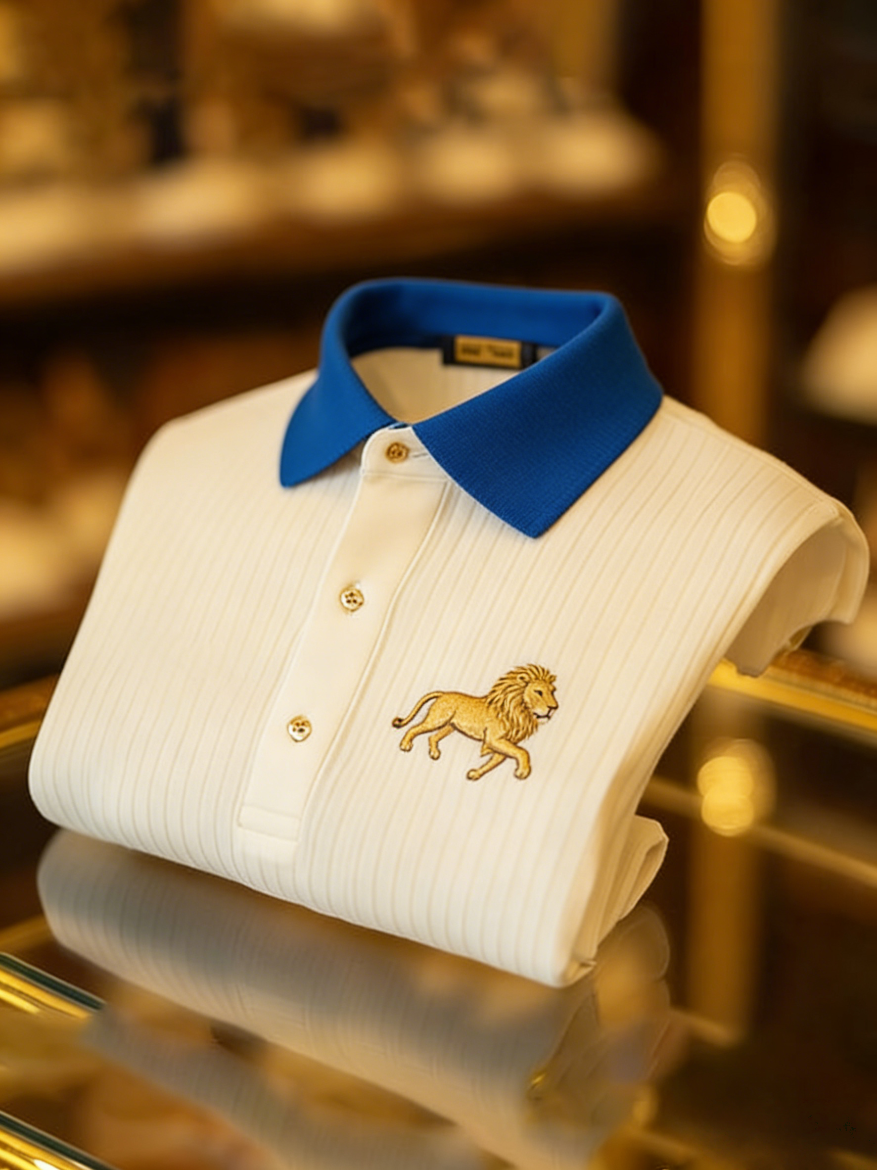 Men's Classic Business Button Short Sleeve Polo Shirt