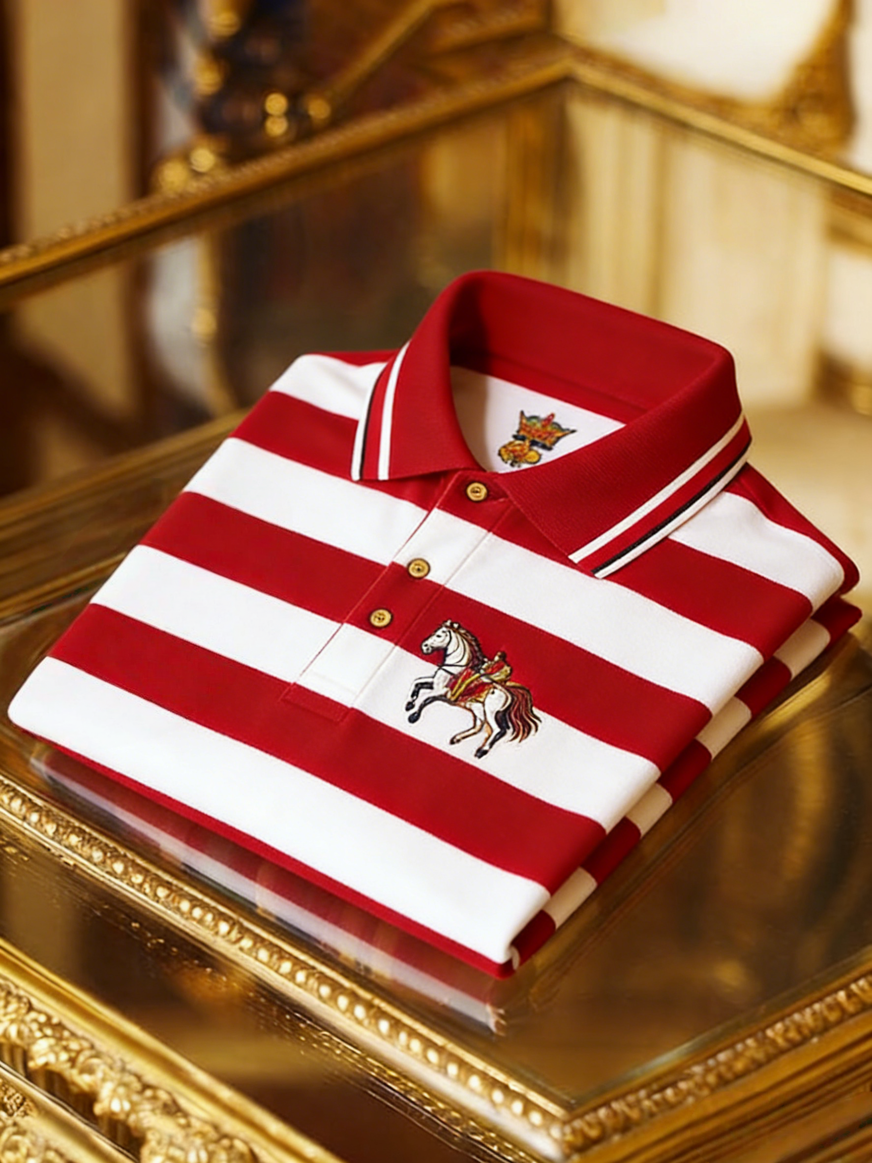 Men's Classic Business Button Short Sleeve Polo Shirt