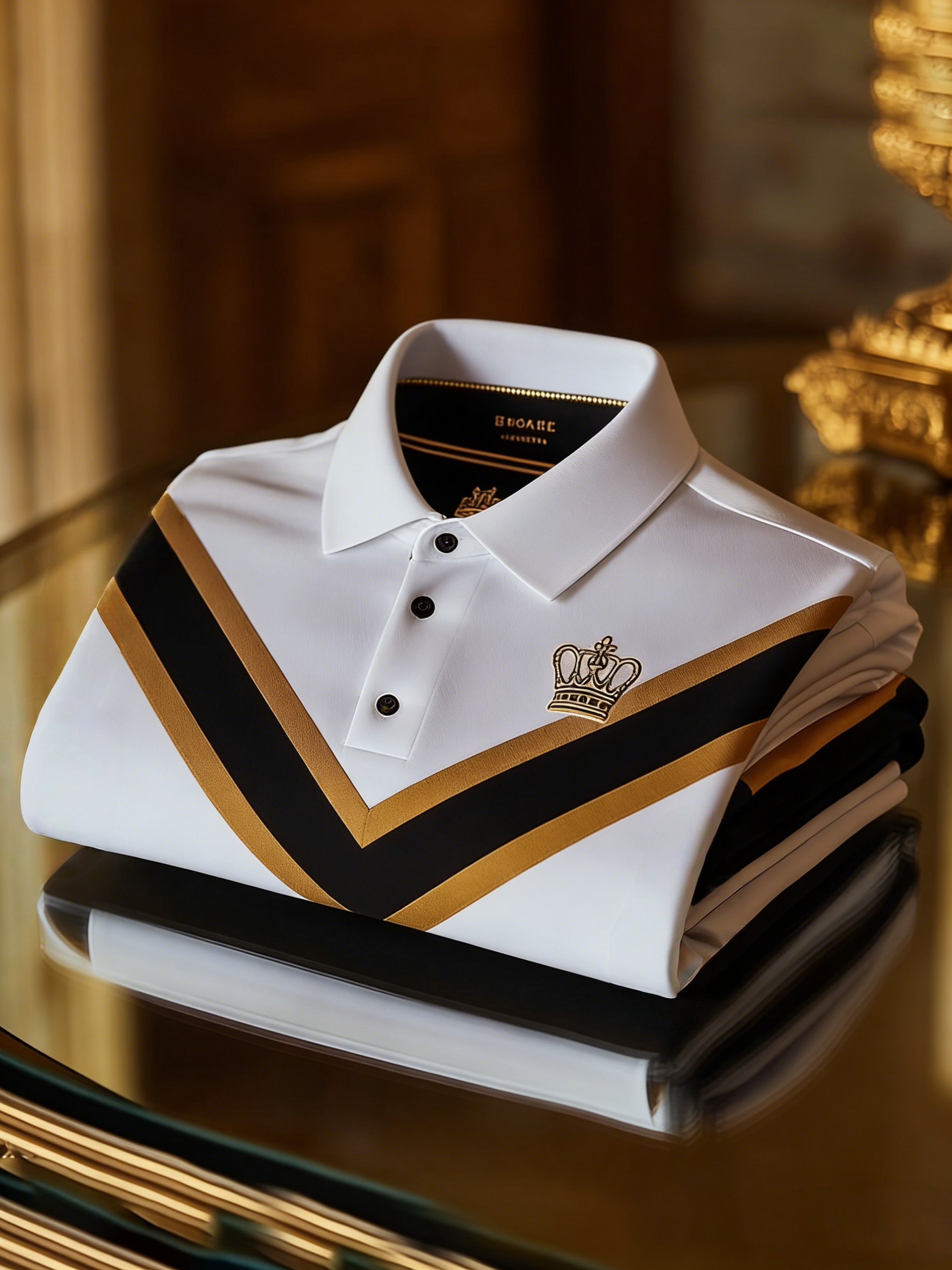 Men's Classic Business Button Short Sleeve Polo Shirt