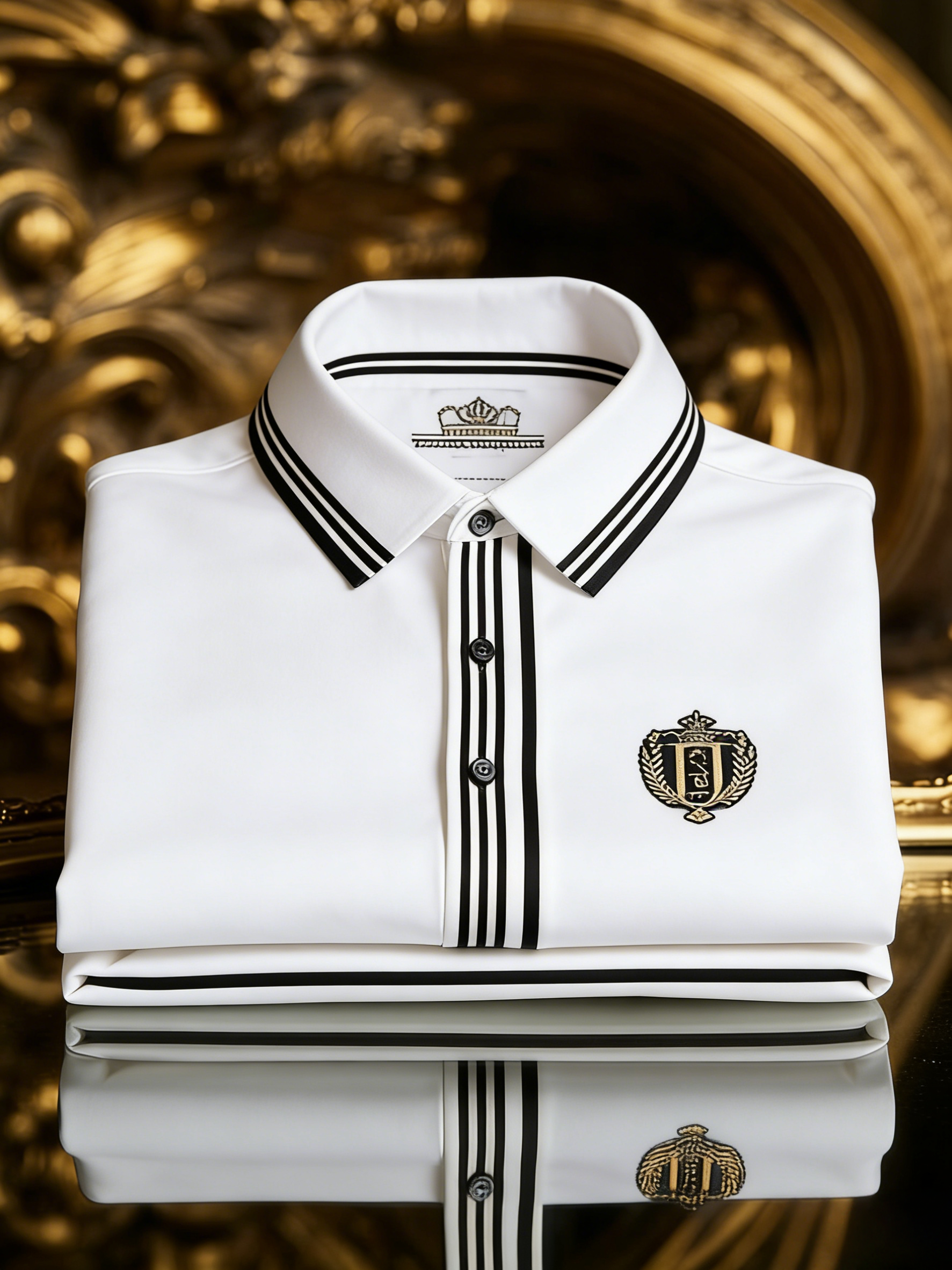 Men's Classic Business Button Short Sleeve Polo Shirt