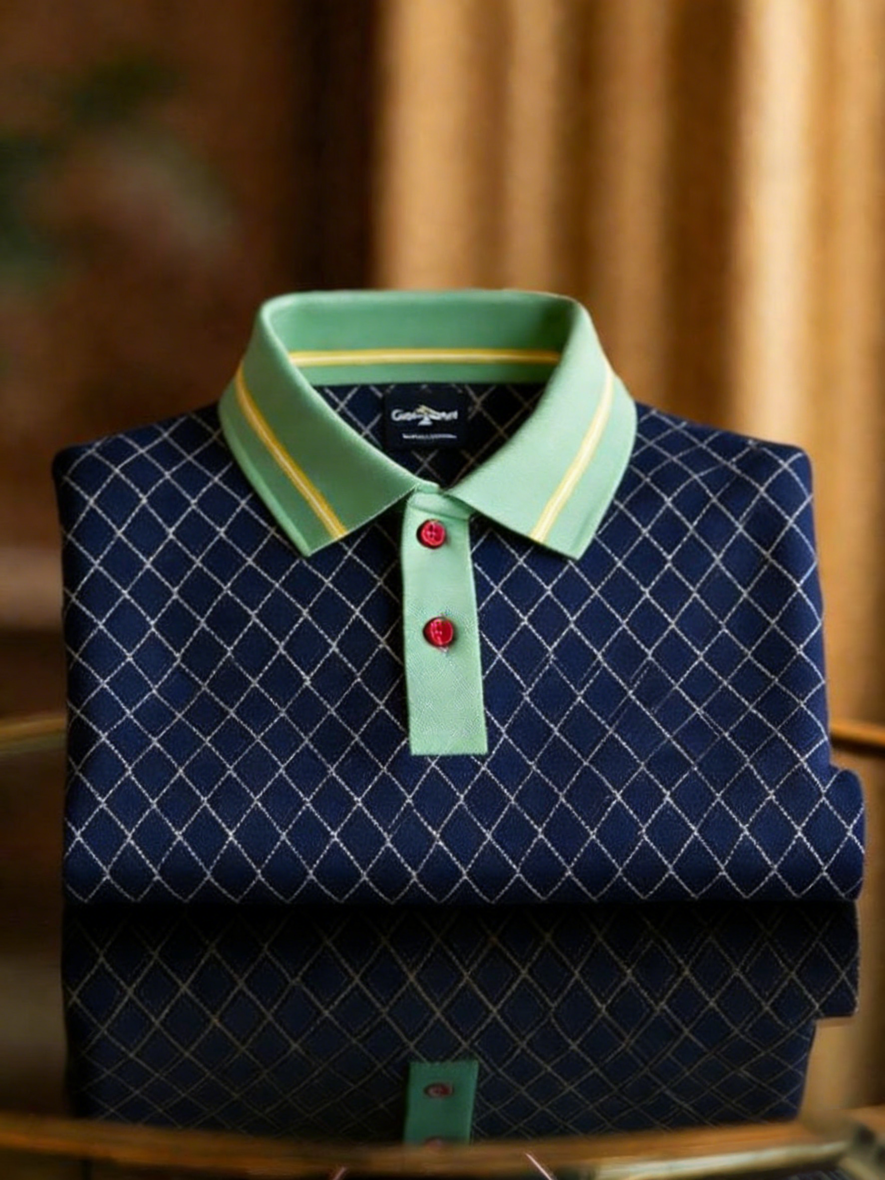 Men's Classic Business Button Short Sleeve Polo Shirt