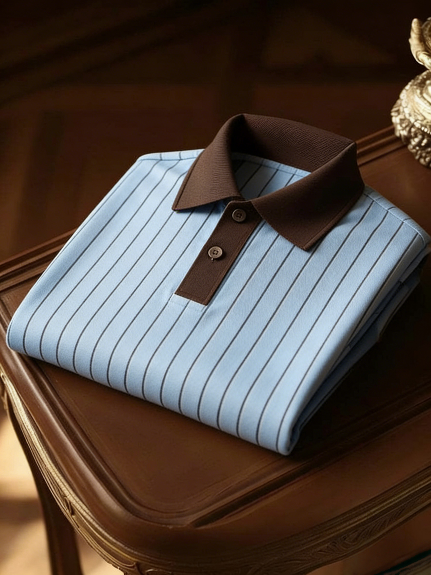 Men's Classic Business Button Short Sleeve Polo Shirt