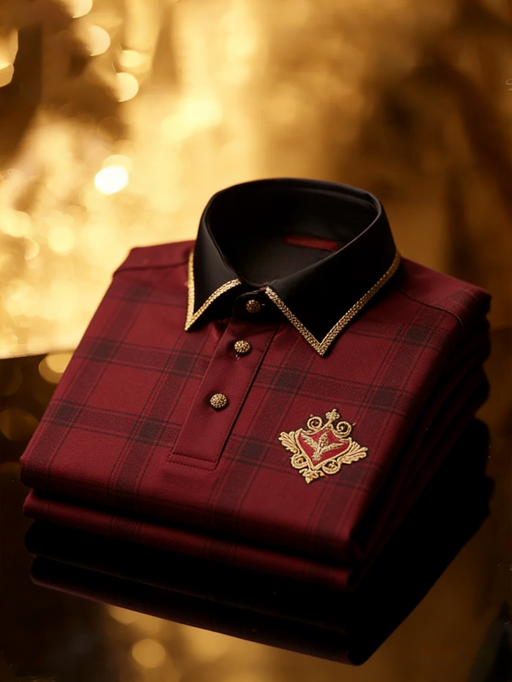 Men's Classic Business Button Short Sleeve Polo Shirt