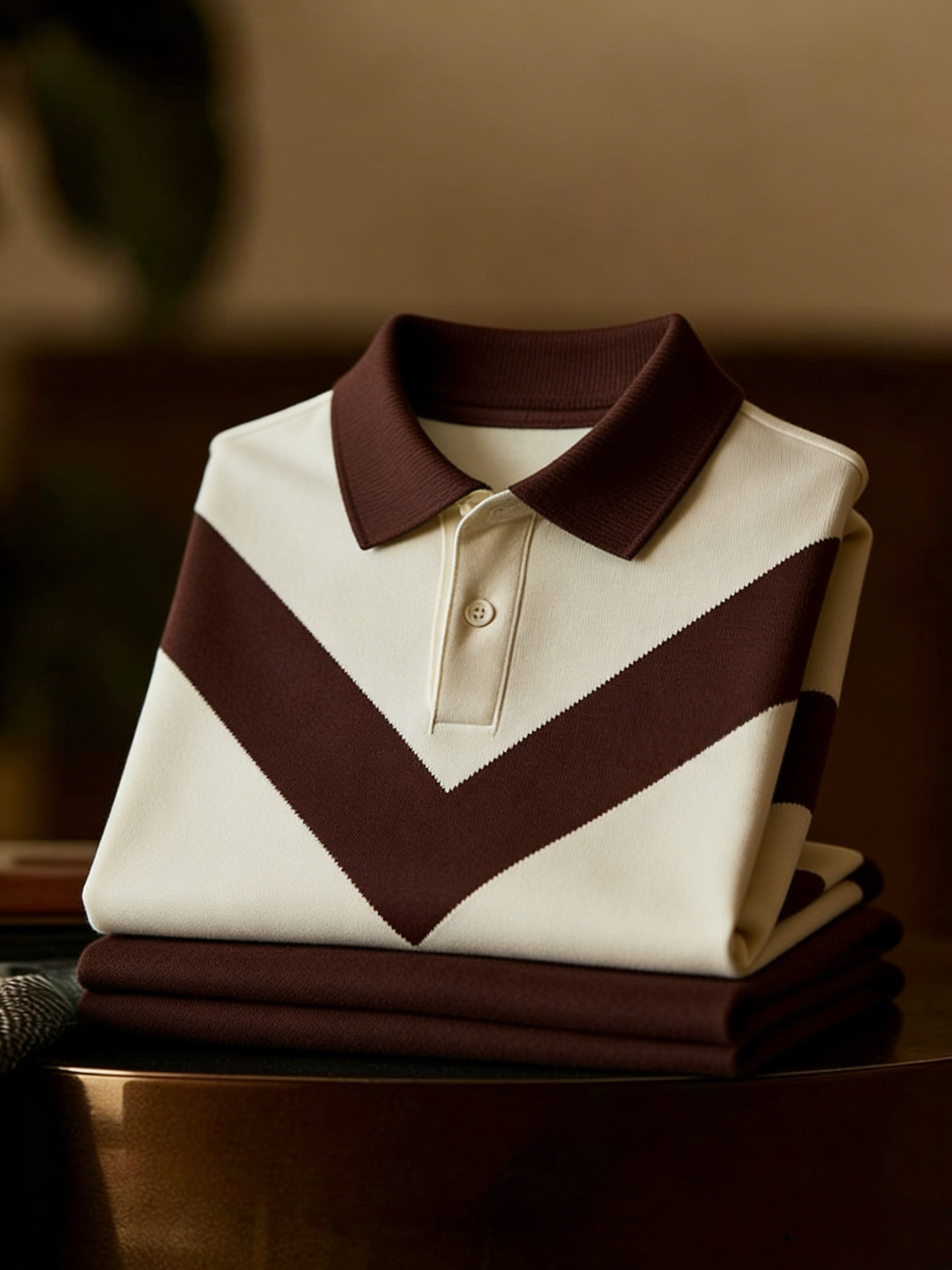 Men's Classic Business Button Short Sleeve Polo Shirt