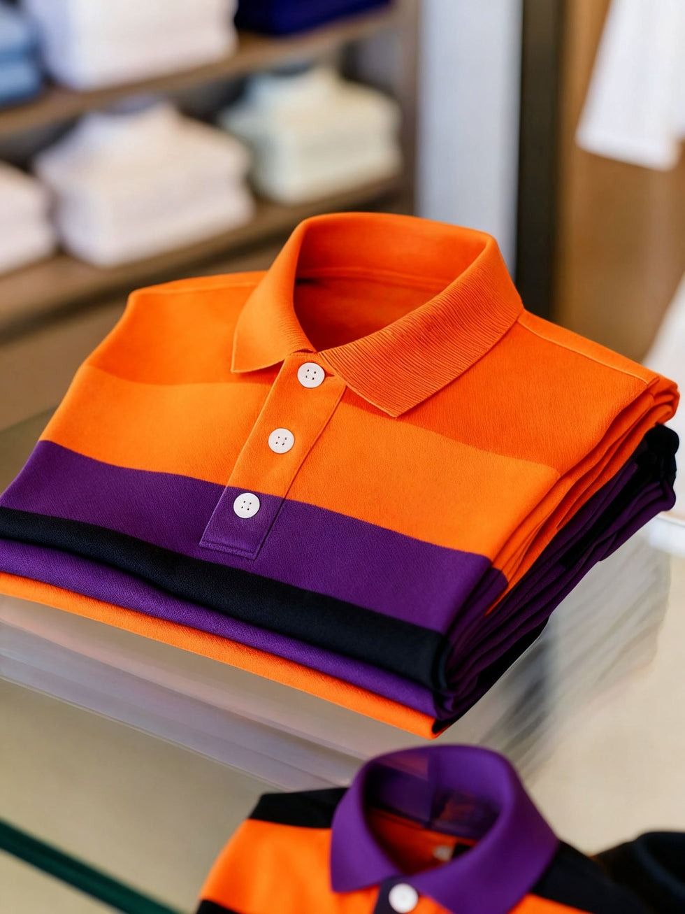 Men's Classic Business Button Short Sleeve Polo Shirt