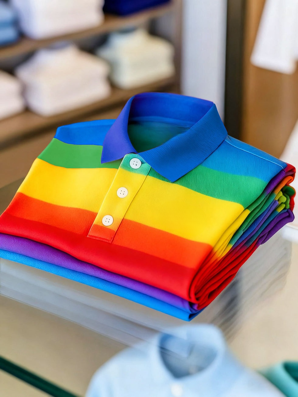 Men's Classic Business Button Short Sleeve Polo Shirt