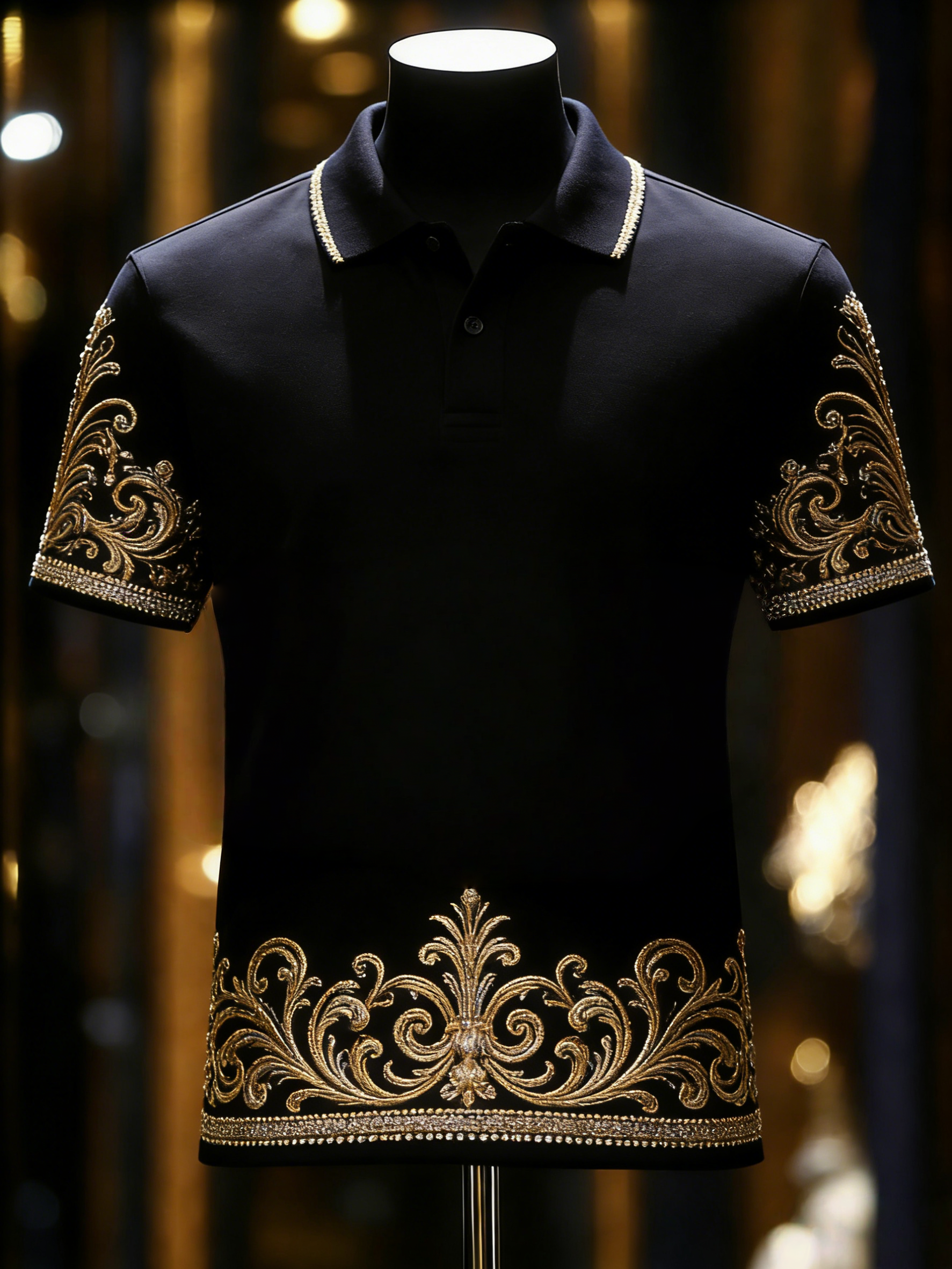 Men's Classic Business Button Short Sleeve Polo Shirt