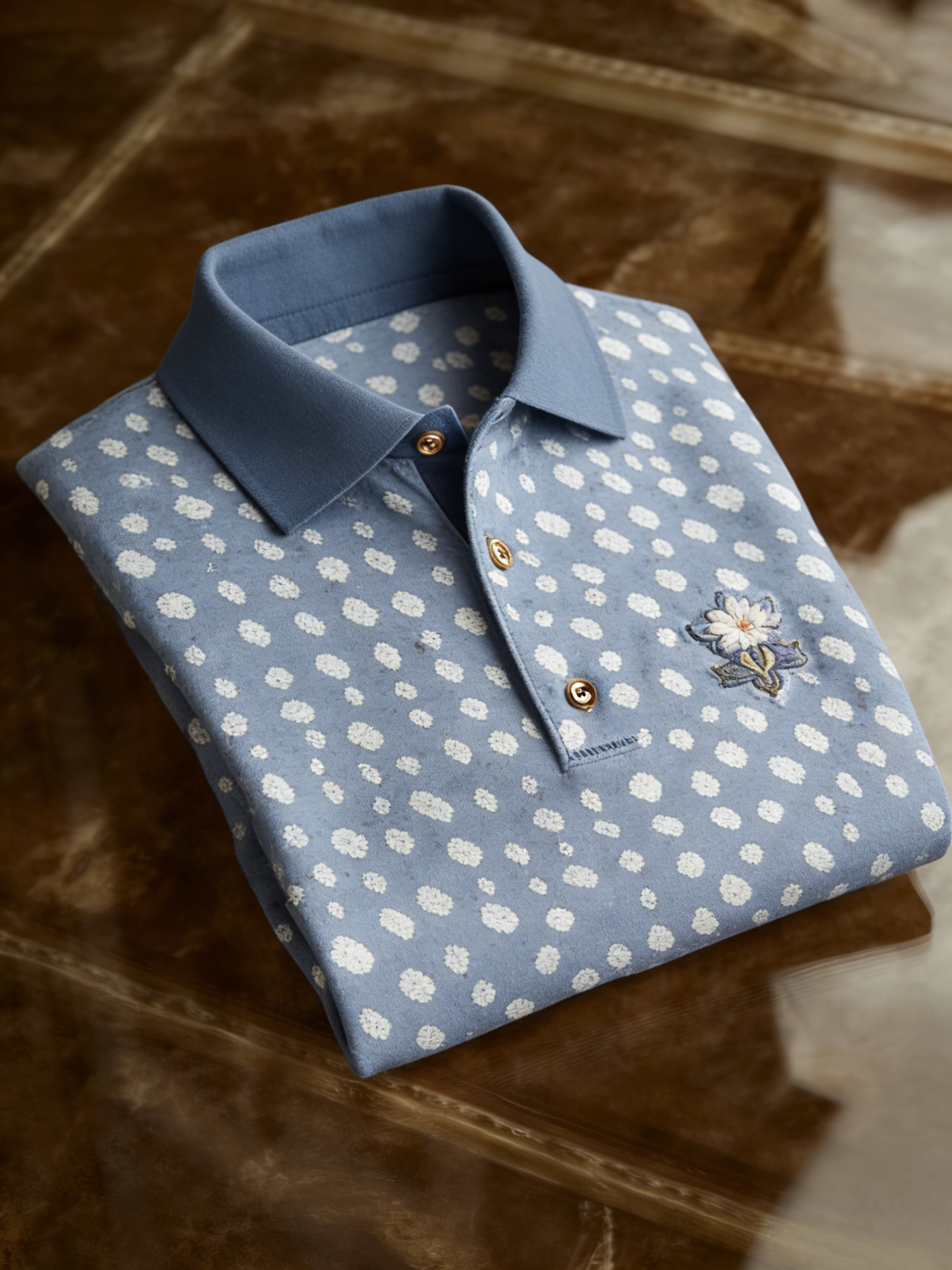 Men's Classic Business Button Short Sleeve Polo Shirt