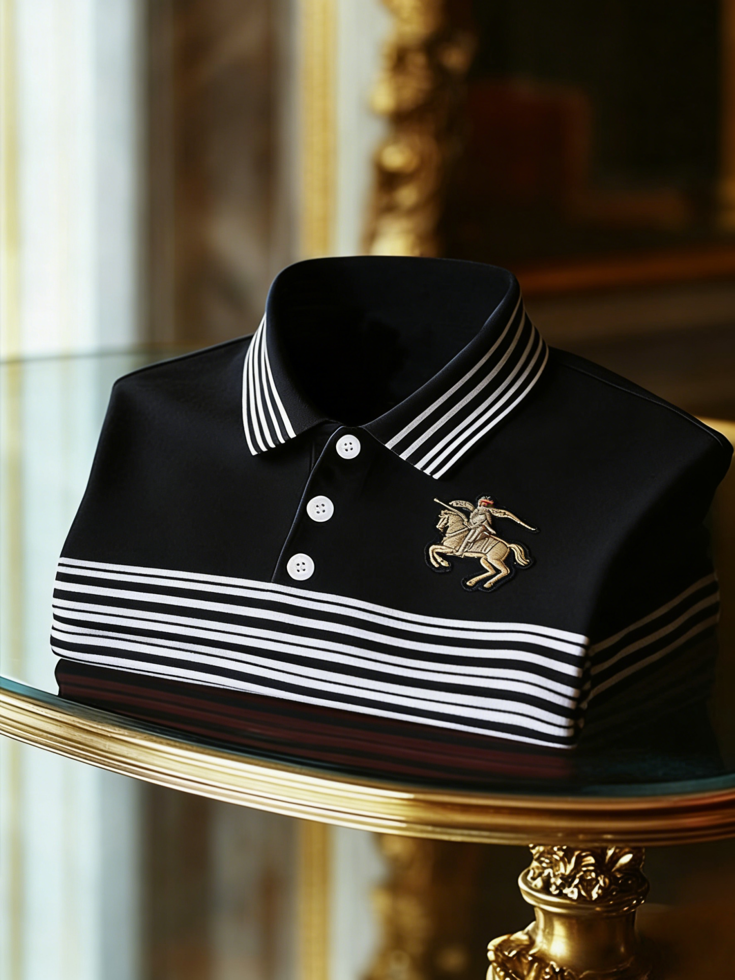 Men's Classic Business Button Short Sleeve Polo Shirt