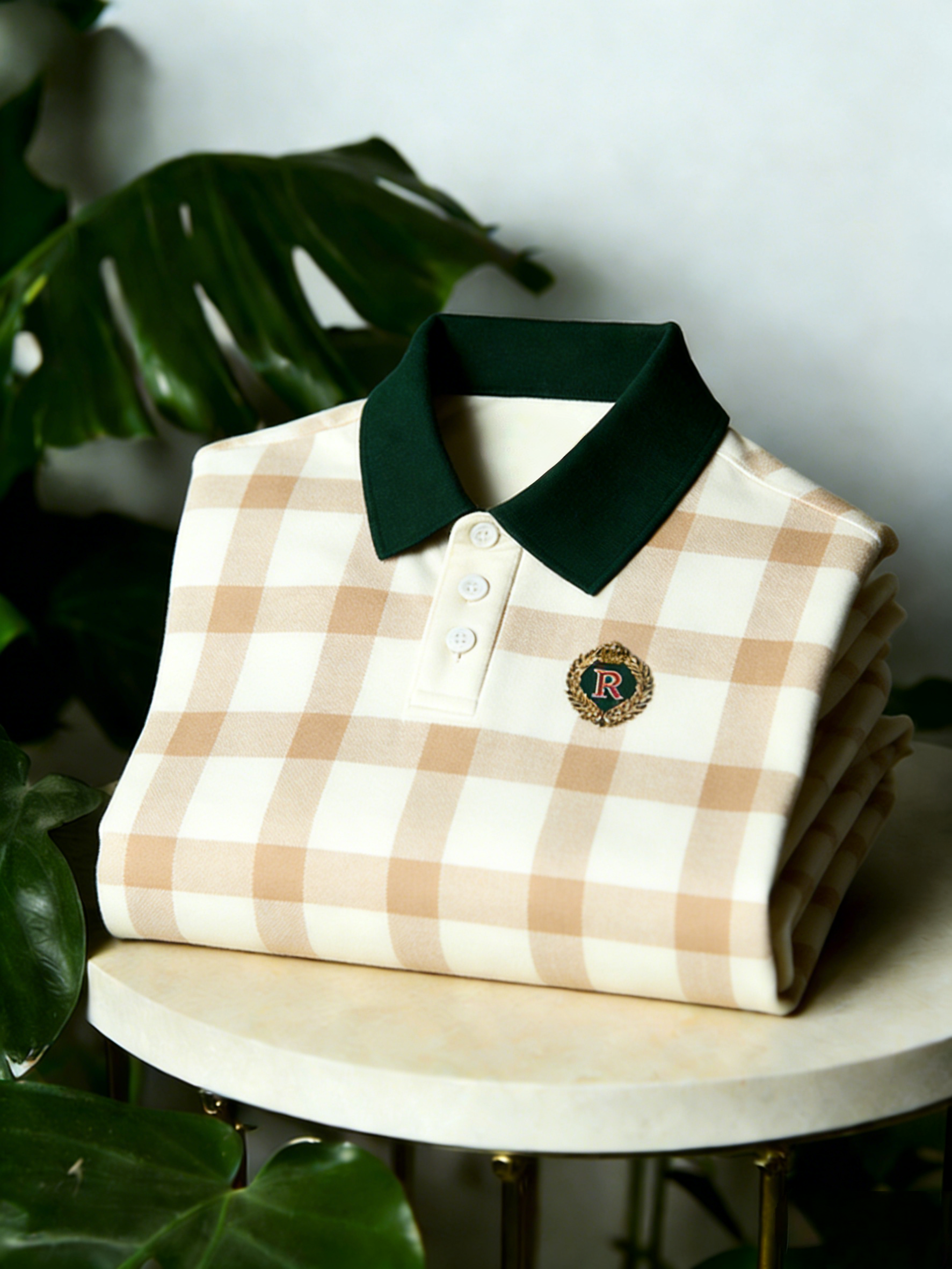 Men's Classic Business Button Short Sleeve Polo Shirt