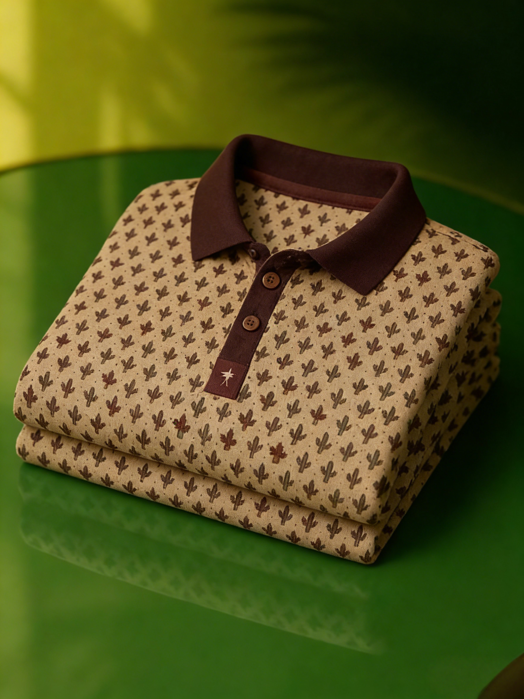 Men's Classic Business Button Short Sleeve Polo Shirt