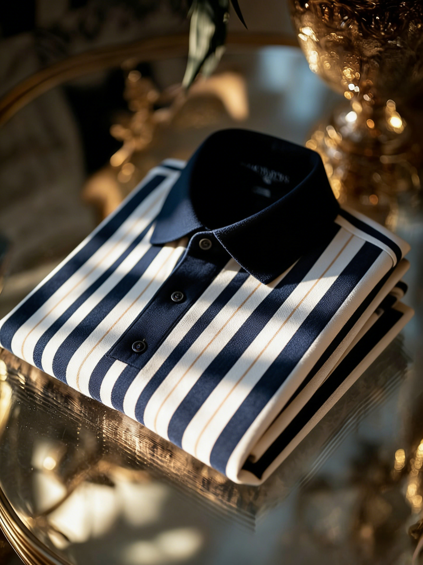 Men's Classic Business Button Short Sleeve Polo Shirt