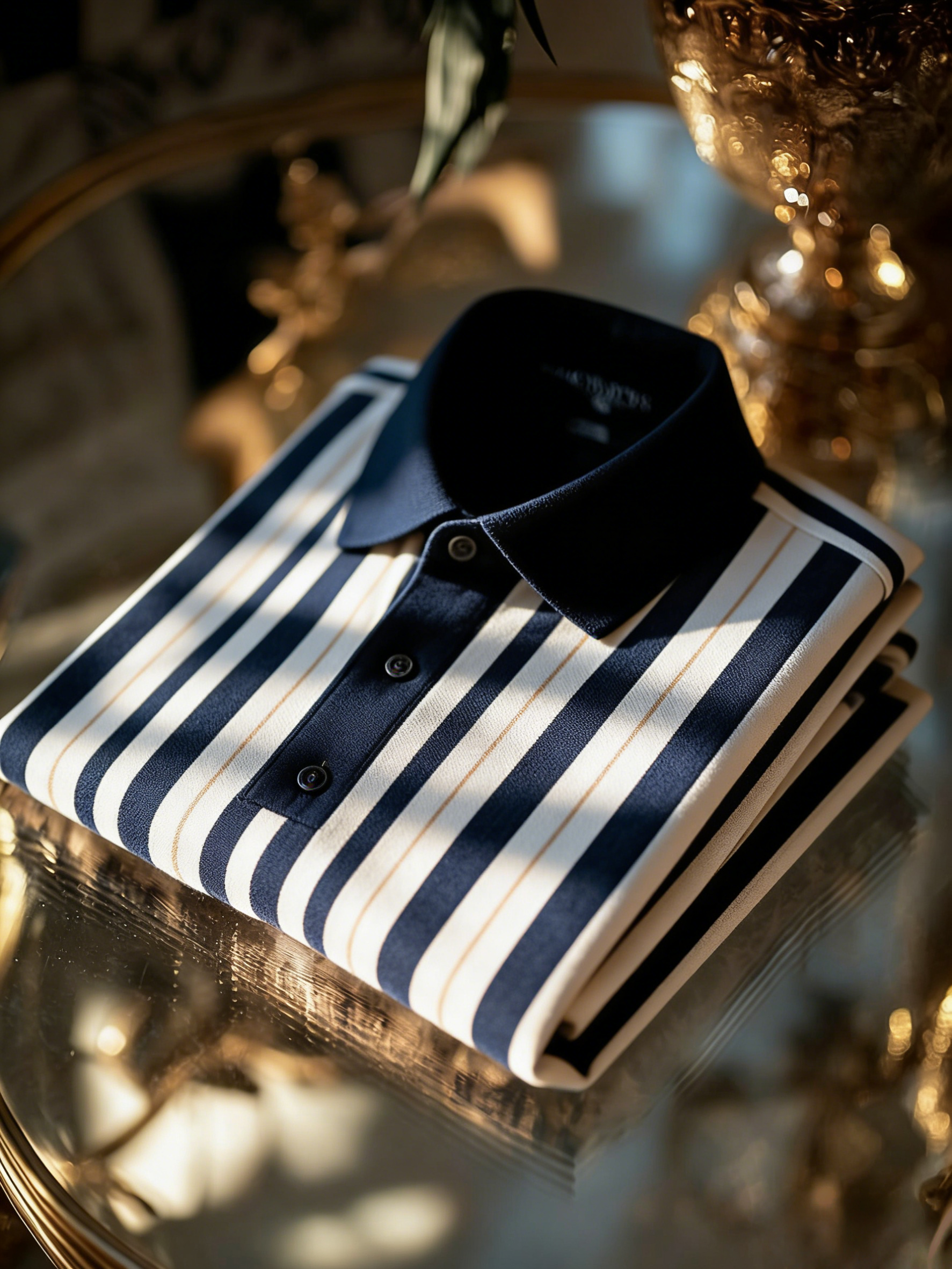 Men's Classic Business Button Short Sleeve Polo Shirt