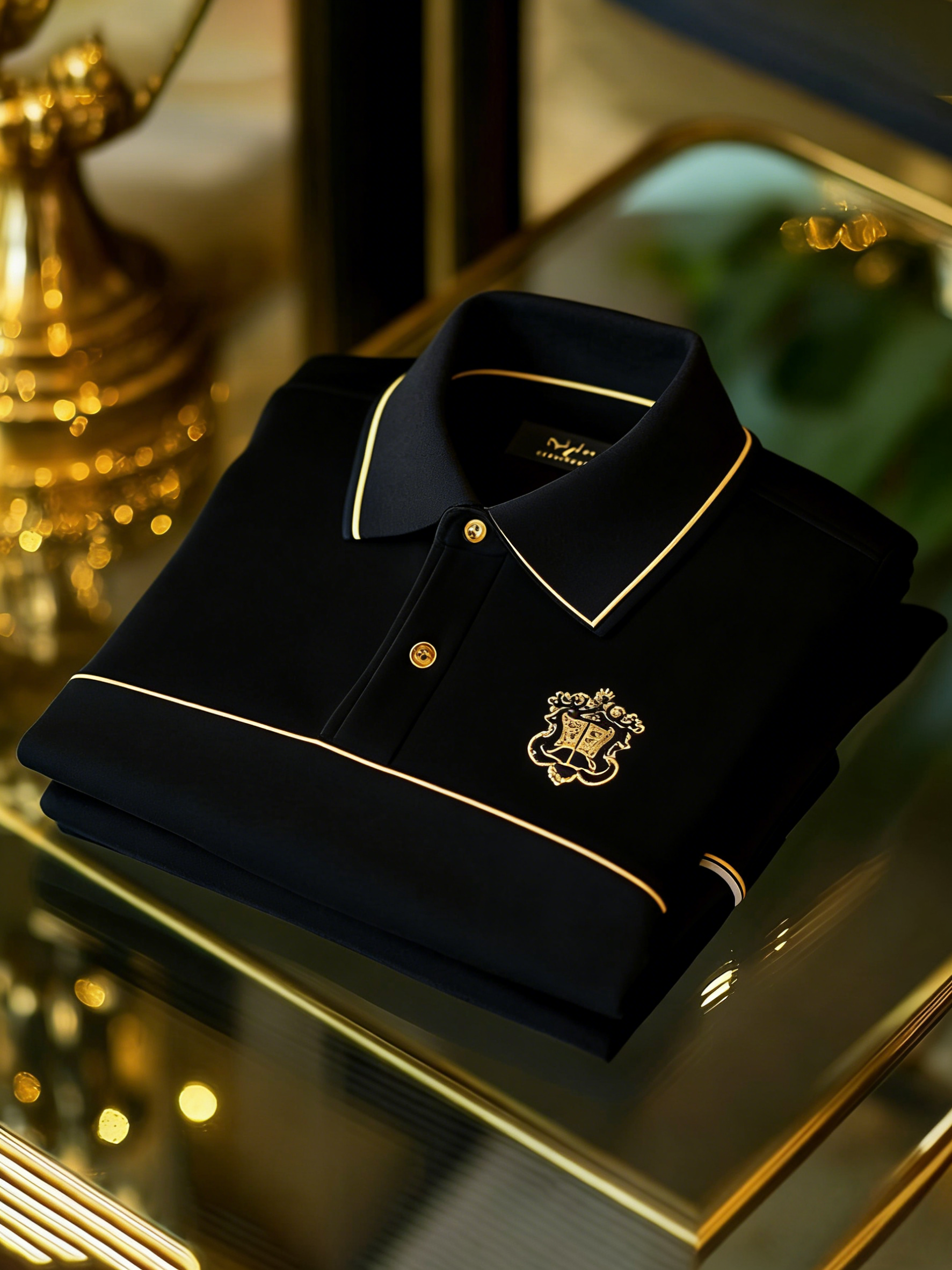 Men's Classic Business Button Short Sleeve Polo Shirt