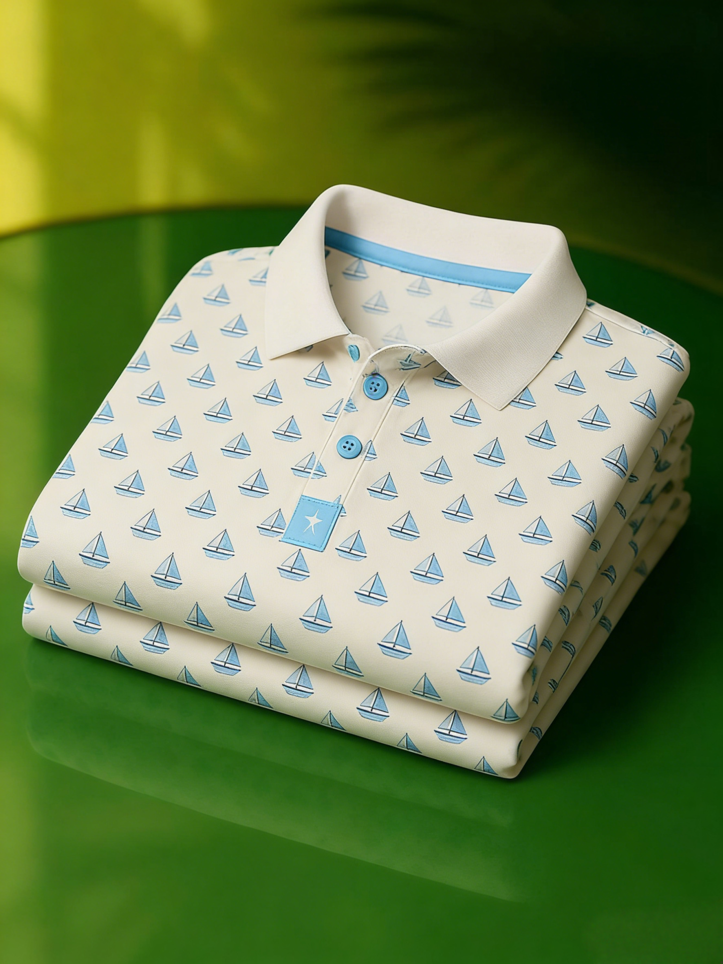 Men's Classic Business Button Short Sleeve Polo Shirt