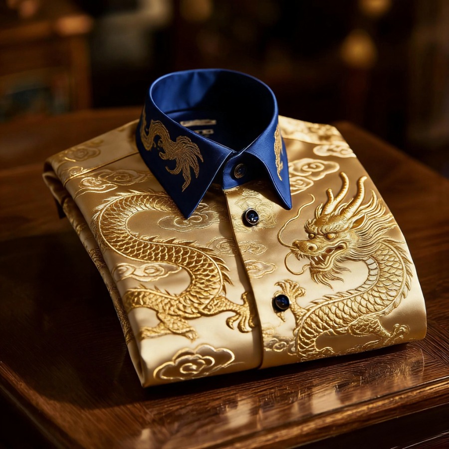 Luxury Premium High Elasticity Shirt Business Casual Out Vacation Long Sleeve Shirt