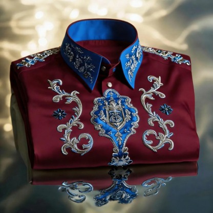 Luxury Premium High Elasticity Shirt Business Casual Out Vacation Long Sleeve Shirt