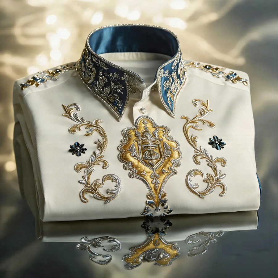 Luxury Premium High Elasticity Shirt Business Casual Out Vacation Long Sleeve Shirt