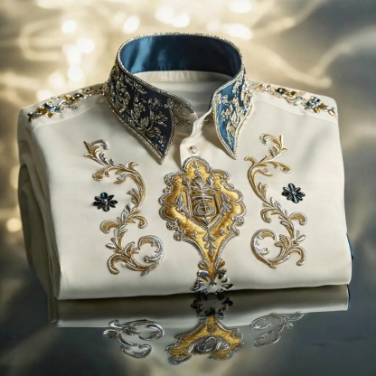 Luxury Premium High Elasticity Shirt Business Casual Out Vacation Long Sleeve Shirt