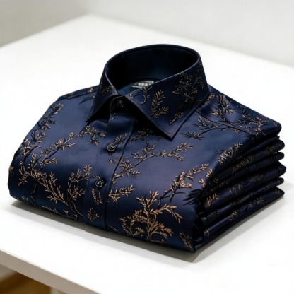 Luxury Premium High Elasticity Shirt Business Casual Out Vacation Long Sleeve Shirt