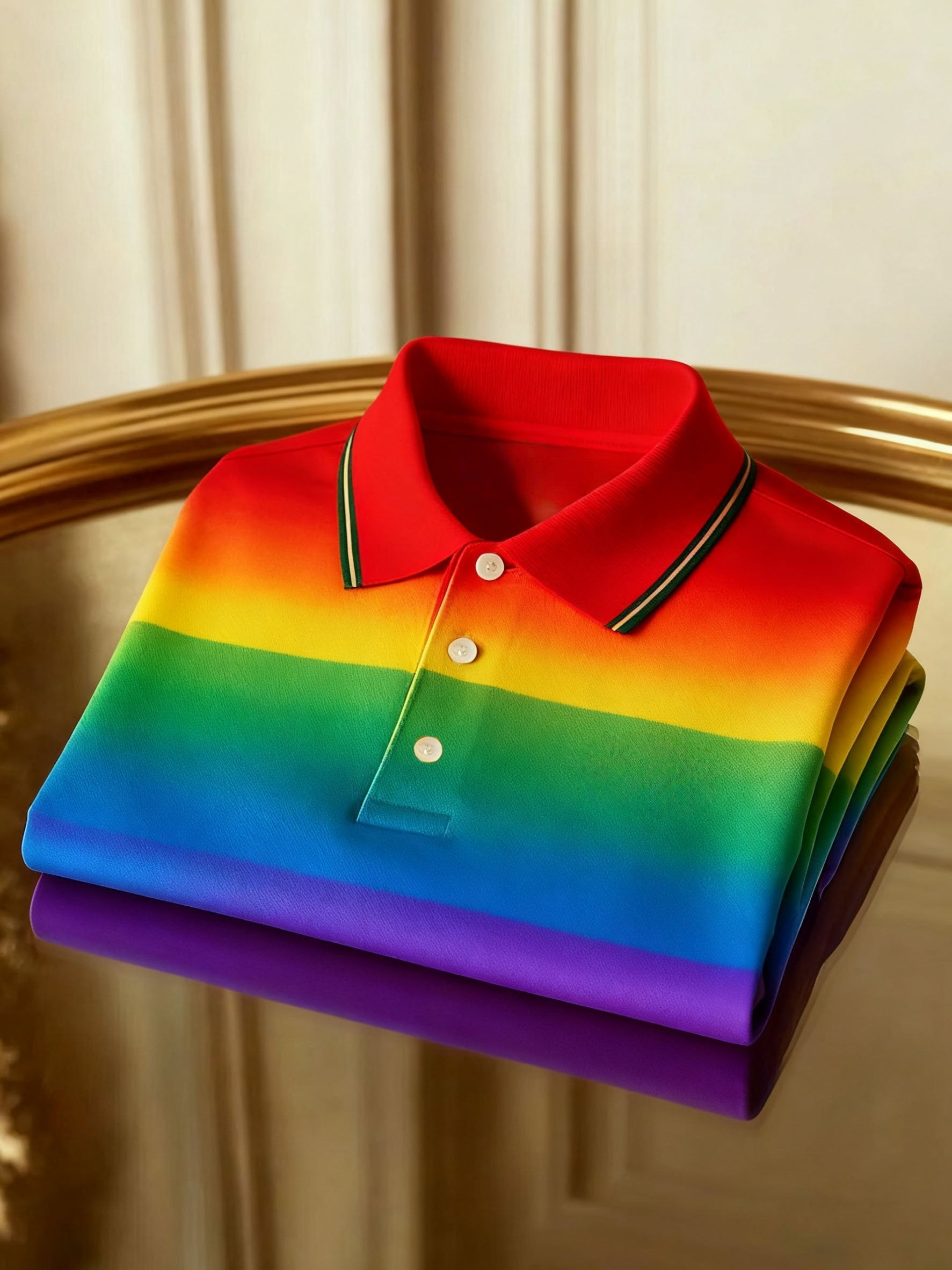 Men's Classic Business Button Short Sleeve Polo Shirt