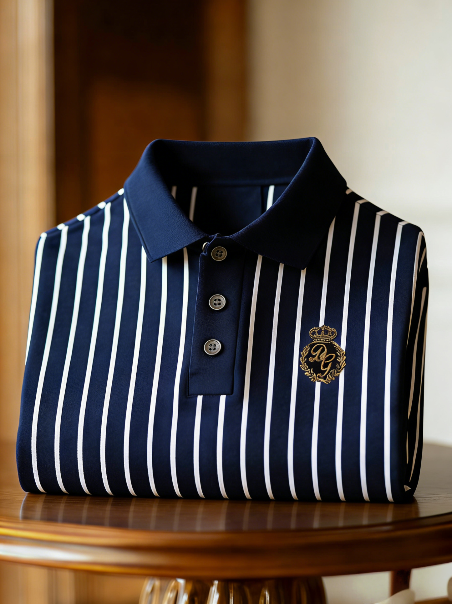 Men's Classic Business Button Short Sleeve Polo Shirt